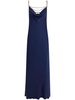 Rabanne Blue Long Dress With Chain