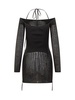 Andreādamo Mini Ribbed Dress