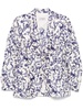 Alberto Biani Printed Silk Double-Breasted Jacket