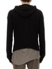 COTTON KNIT SWEATSHIRT WITH HOOD AND ZIPPER