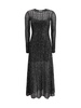 Alaïa Women Sequin-Embellished Long Knit Dress