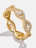 18K Gold Evil Eye Pavé Ring