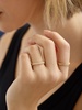 18K Gold Willow Ring Set