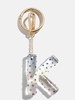 Confetti Initial Bag Charm