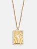 Reversible 18K Gold Zodiac Pendant Necklace