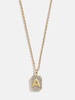 Tina Block Initial Necklace