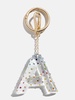 Confetti Initial Bag Charm