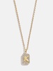 Tina Block Initial Necklace
