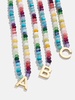 Semi-Precious Block Initial Necklace