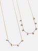 Mickey Mouse Disney 18K Gold Plated Sterling Silver & Cubic Zirconia Custom Spaced Name Necklace