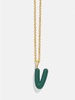 Mini Bubble Initial Enamel Necklace