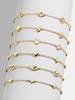 18K Gold Cross Bracelet