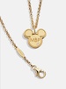 Mickey Mouse Disney 18K Gold Plated Sterling Silver Initial Pendant Necklace