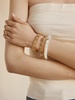 18K Gold Evil Eye Cuff Bracelet