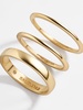 Tris 18K Gold Ring Set