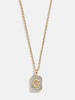 Tina Block Initial Necklace