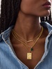 Reversible 18K Gold Zodiac Pendant Necklace