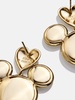 Mickey Mouse Disney Gold Heart Earrings