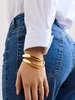Natalia Wavy Hinge Bangle Set