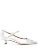 Polina Laminated Nappa Leather Silver