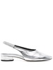 Dua Crackle Laminated Calf Leather Silver