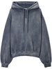 Alexander Wang Essential Terry Hoodie With Puff Paint Logo Clothing