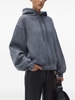 Alexander Wang Essential Terry Hoodie With Puff Paint Logo Clothing