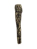 Graphic Printed Slit Flared Pants