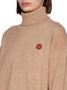 Boxy Crest Turtle Neck Sweater