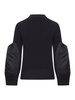 Black Cotton Blend Sweater