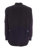 Knitted cuffs shirt in black