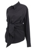 One-Shoulder Shirt Shirt, Blouse Black