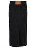 Stretch Denim Midi Skirt