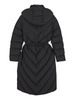 Belted High Neck Hooded Coat
