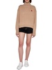 Boxy Crest Turtle Neck Sweater