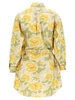 Peonies Kimono Sleeve Dresses Multicolor