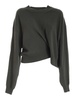 Asymmetrical sweater in green