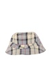 Logo Embroidered Checked Bucket Hat