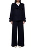 Max Mara 'Laveno' Blue Wool Blend Coat Women