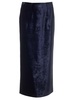 Velvet Pencil Skirt