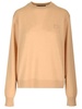 Face Logo Patch Crewneck Sweater