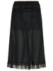 Maison Margiela Black Polyester Skirt Women