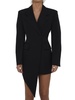 Asymmetric Minidress Blazer In Wool