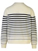 Wool Crewneck Sweater With Stripe Motif