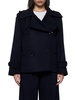 Max Mara 'Laveno' Blue Wool Blend Coat Women