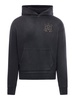 Logo Patch Washed Hooded Sweatshirt