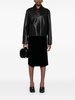 Velvet midi skirt