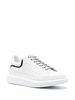 White Leather Sneakers With White Leather Heel