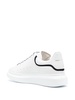 White Leather Sneakers With White Leather Heel