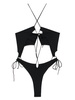 'Zinah' one-piece swimsuit with ties
